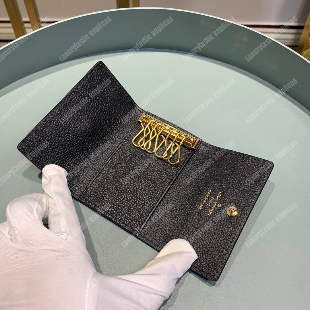 LV 6 KEY HOLDER Monogram Empreinte leather Noir