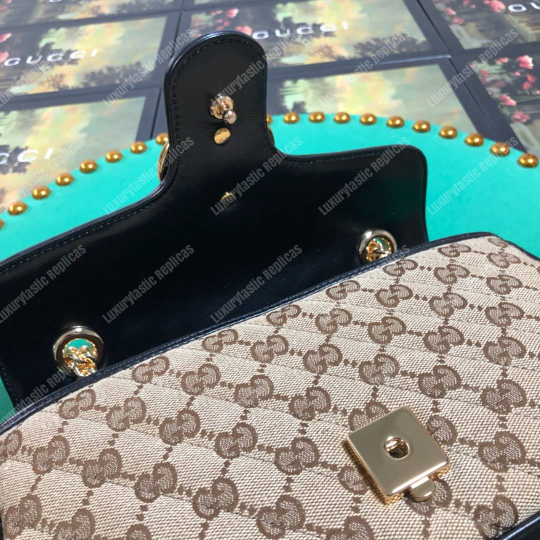 G*u*i gg marmont small shoulder bag gg canvas