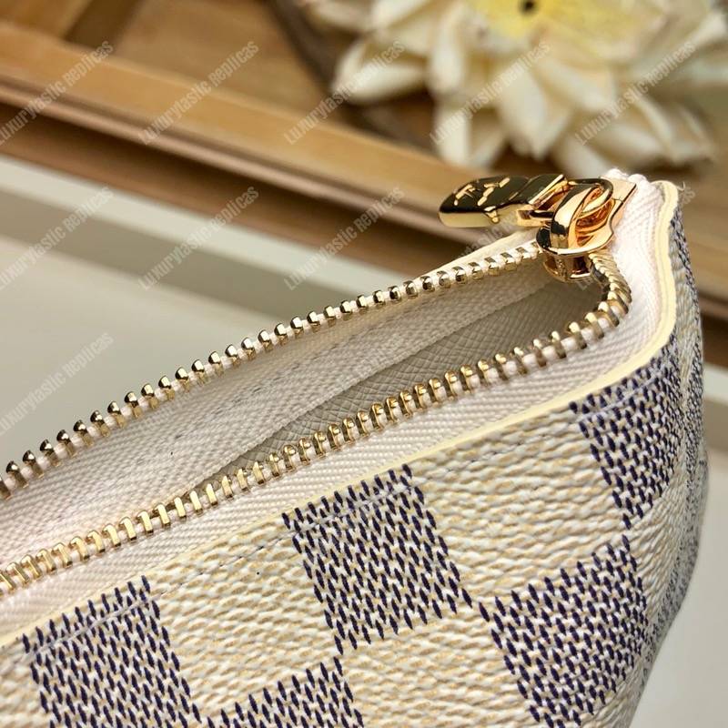 LV Key Pouch Damier Azur Canvas