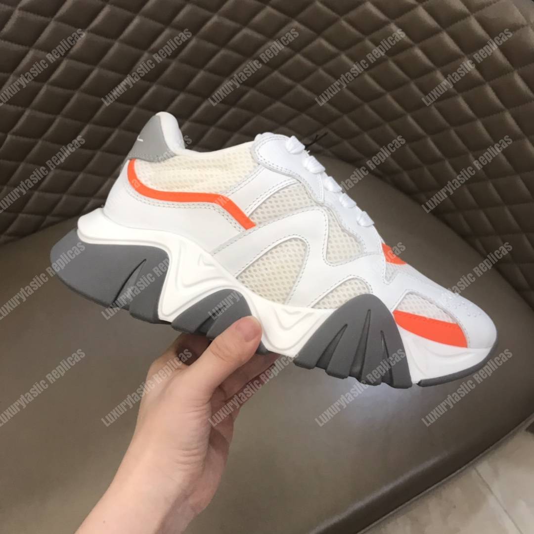 Versace Squalo Sneakers White/Orange