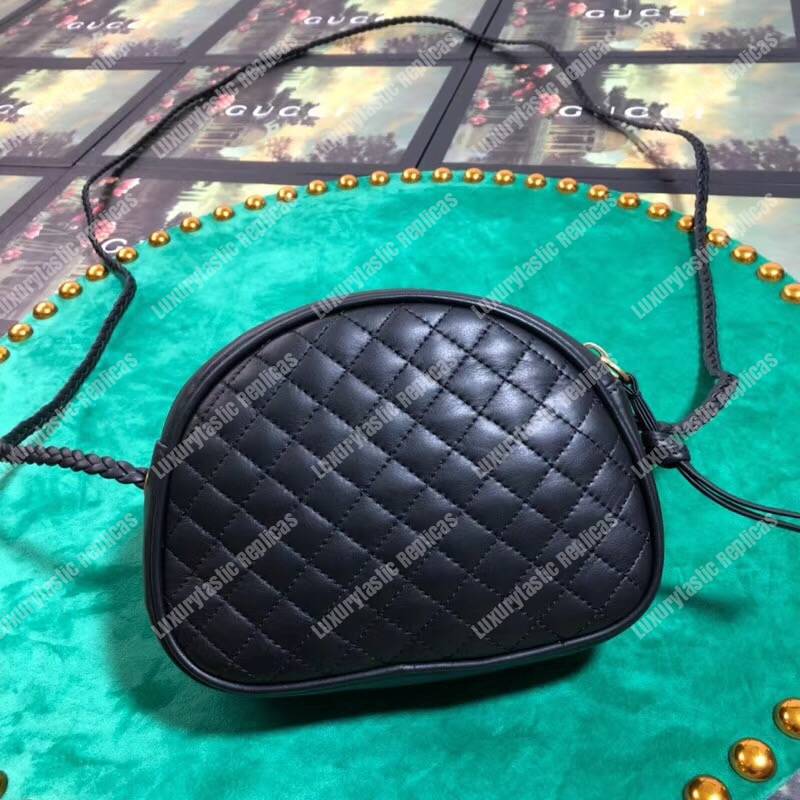 G*u*i leather mini bag black