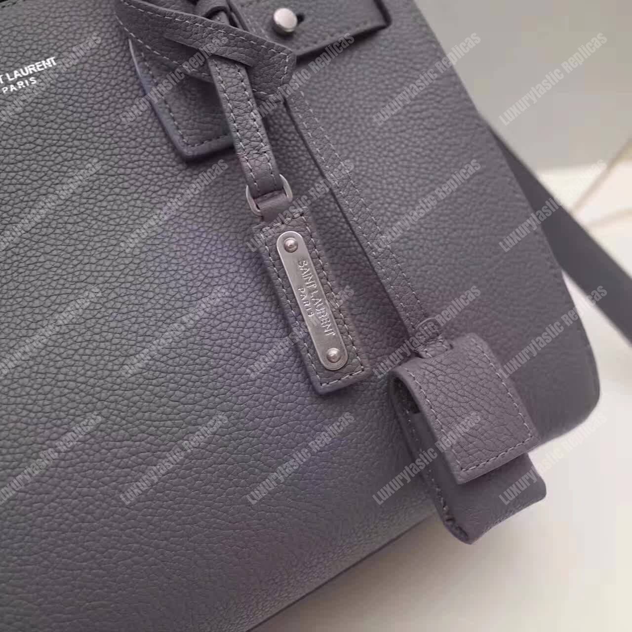 Saint Laurent Sac De Jour Baby Grained Leather Grey