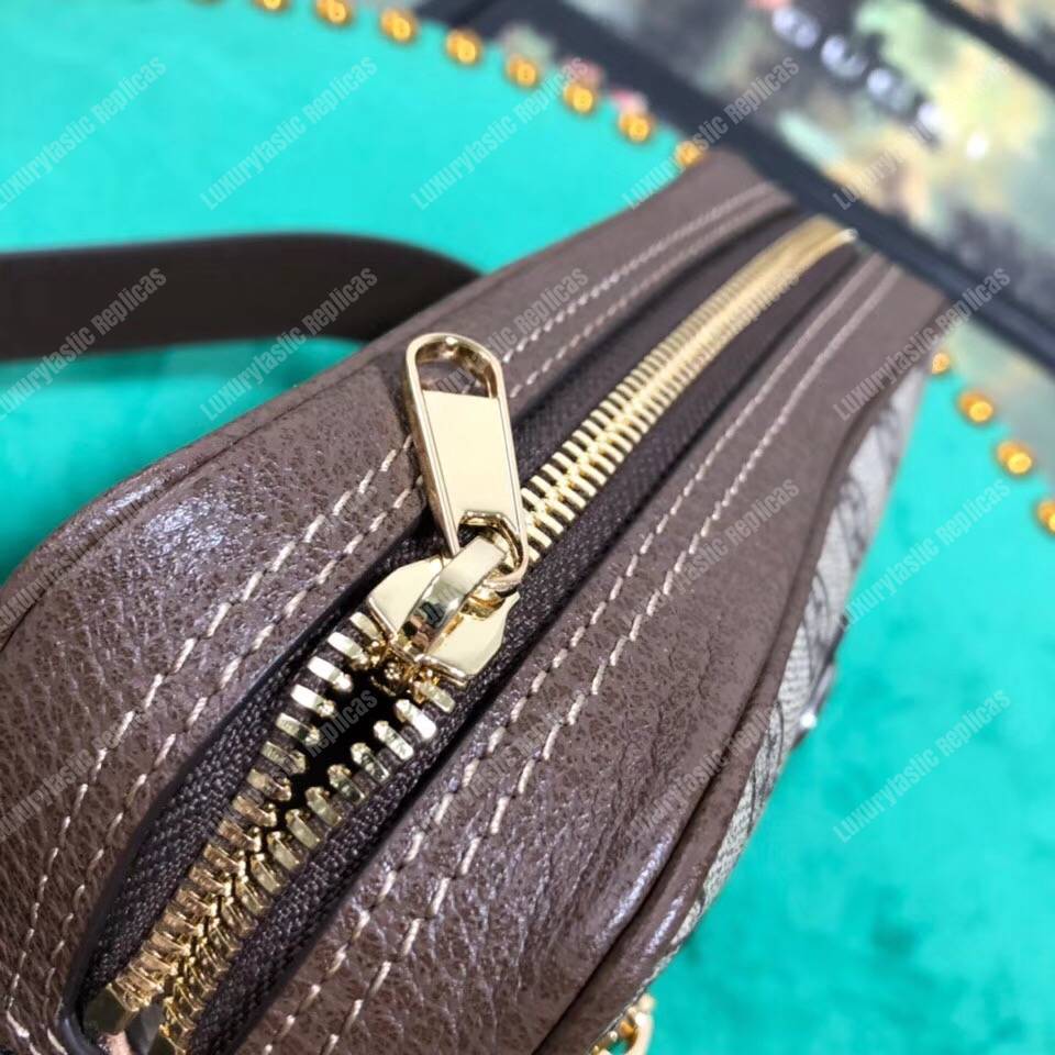 G*u*i ophidia gg sup*e small belt bag beige/ebony