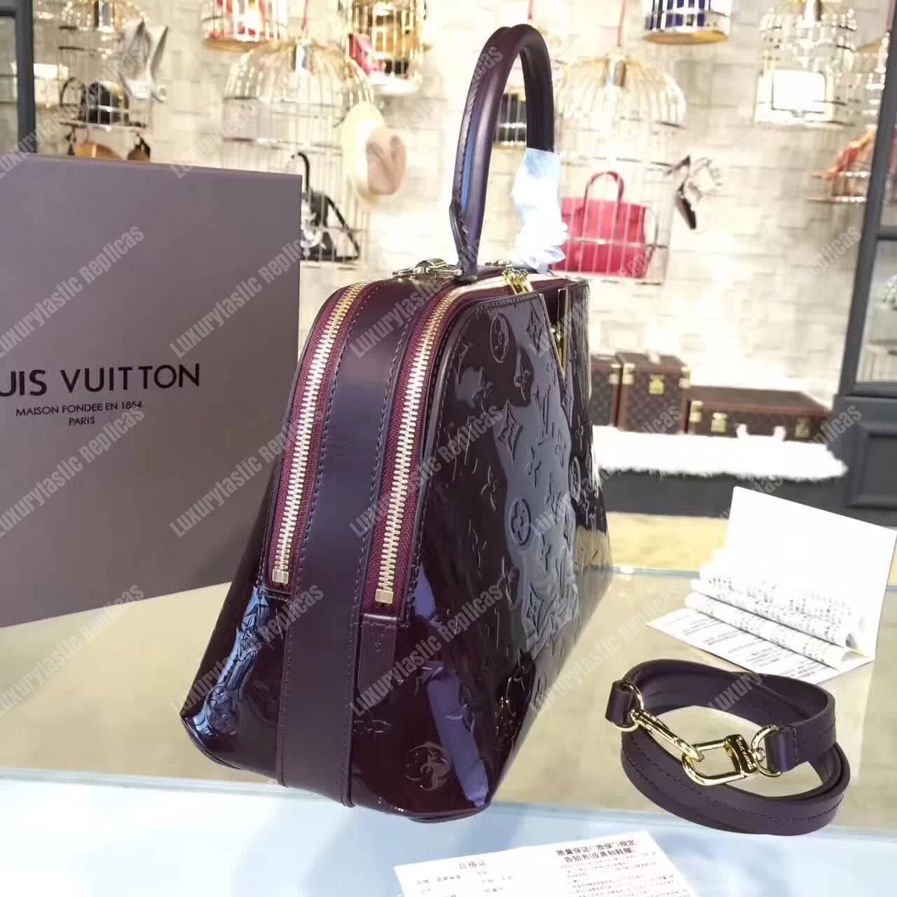 LV Melrose Monogram Vernis Amarante