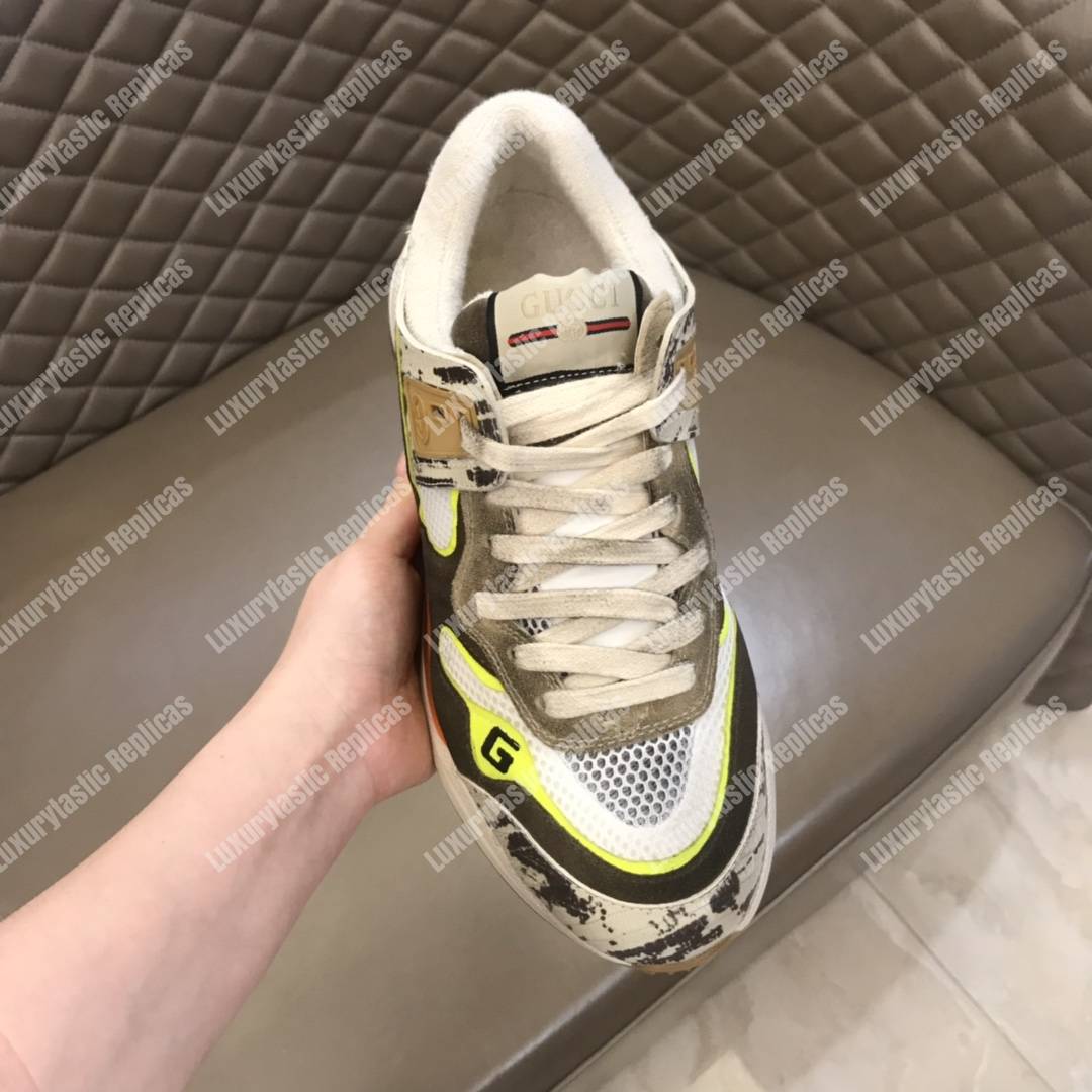 G*u*i ultrapace sneaker brown/yellow lining