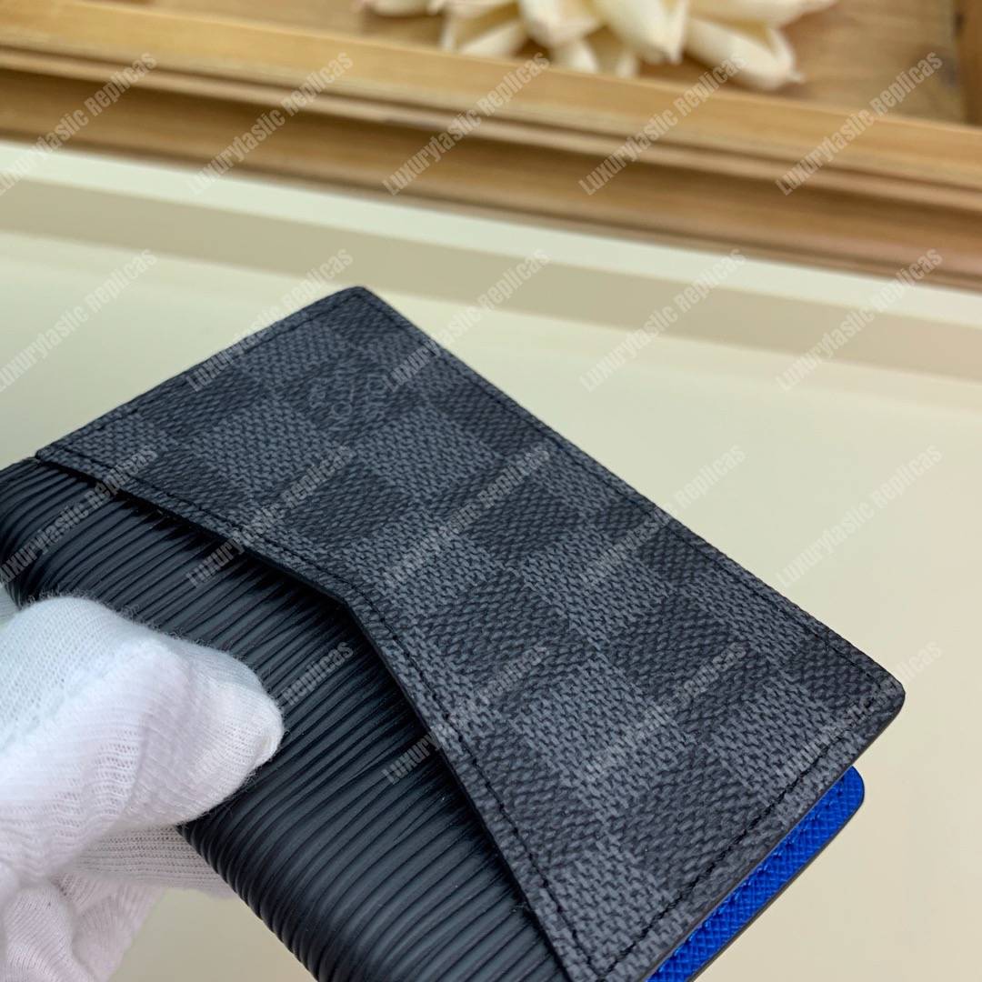 LV Pocket Organizer Epi Leather Damier Graphite