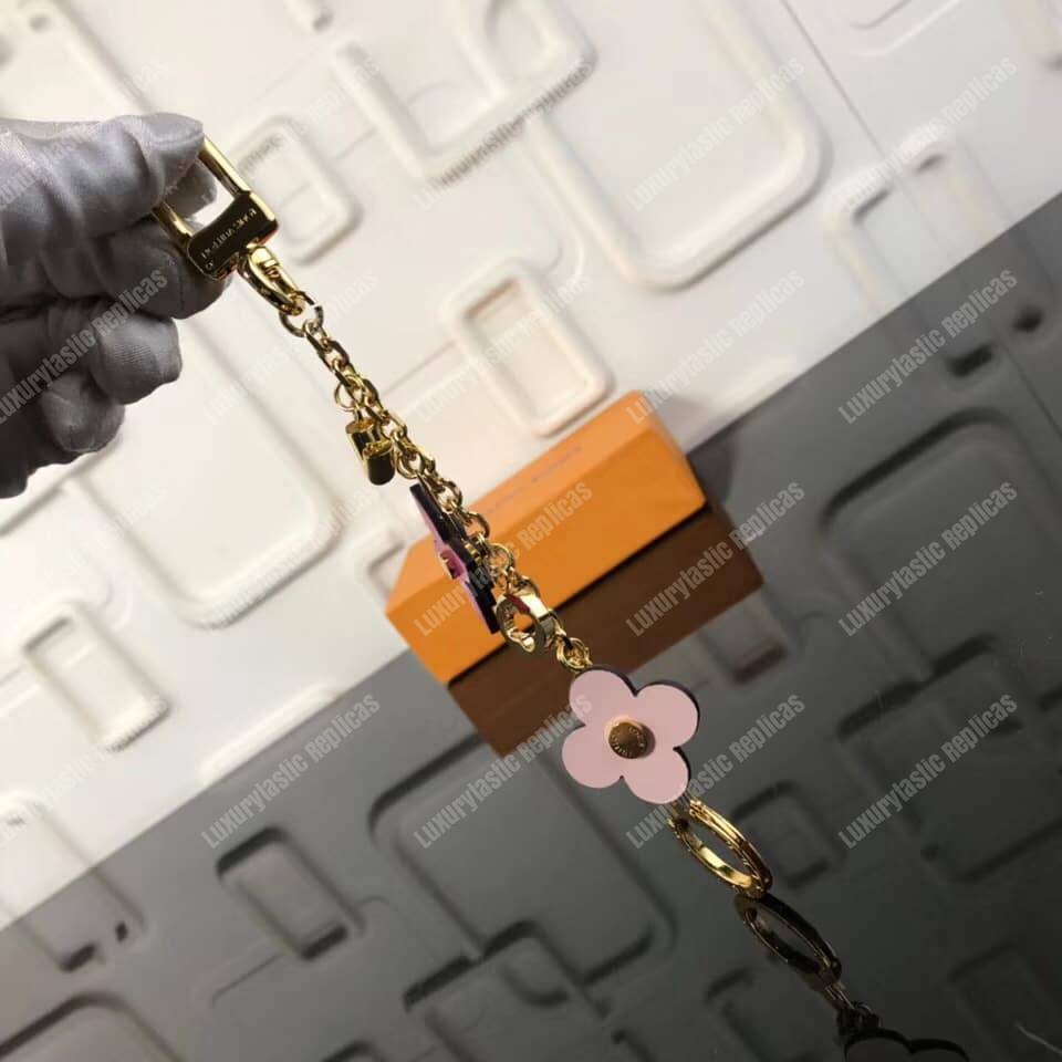 LV Blooming Flowers Chain Bag Charm and Key Holder