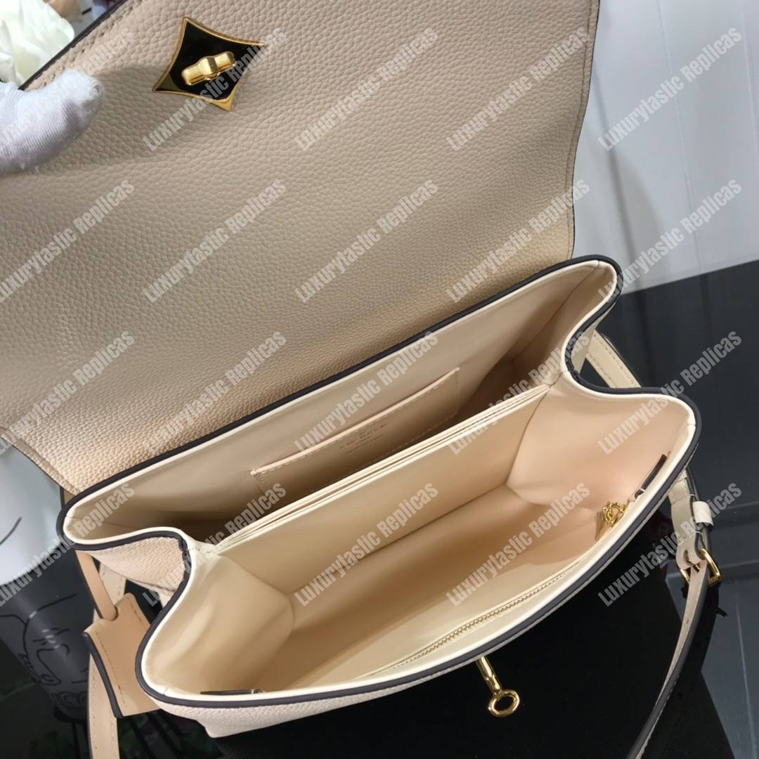 LV Rose Des Vents PM Creme Gold Padlock Handbag