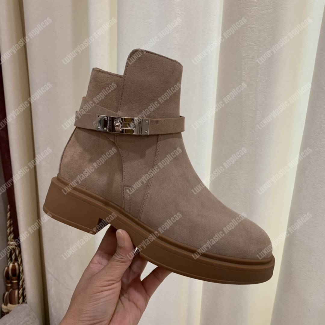 H**mes veo ankle boot baige