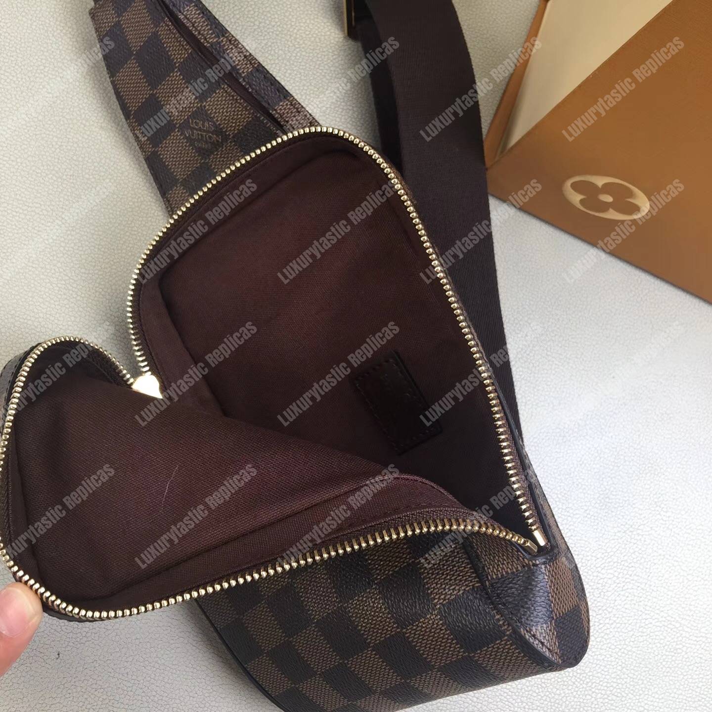 LV Geronimos Messenger Bag Damier Ebene
