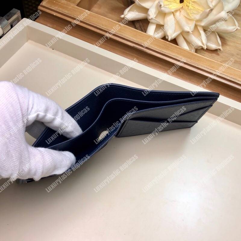 LV Multiple Wallet Epi Leather Bleu Marine