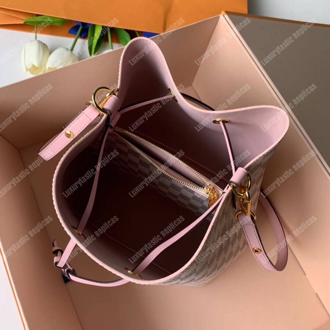 LV NéoNoé Damier Azur Canvas Eau de Rose Limited Edition