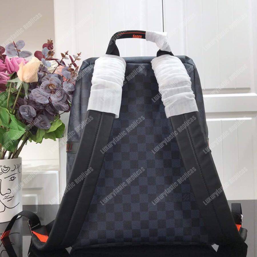 LV Damier Cobalt Race Discovery Backpack PM