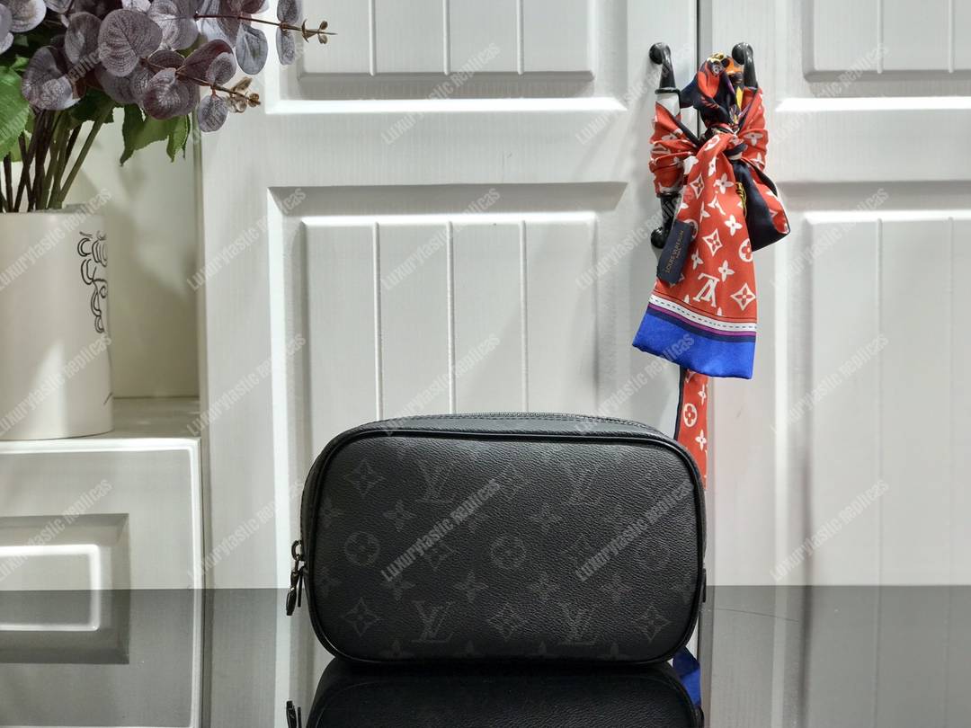 LV Toilet Pouch PM Damier Graphite Canvas