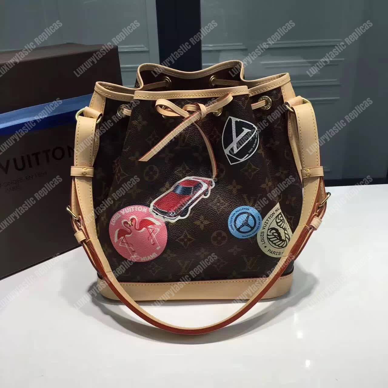 LV Petit Noe BB World Tour Monogram Canvas