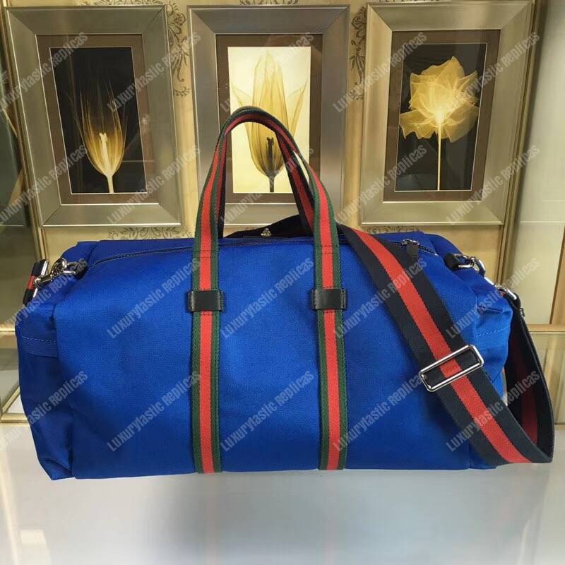 G*u*i technical canvas duffle blue