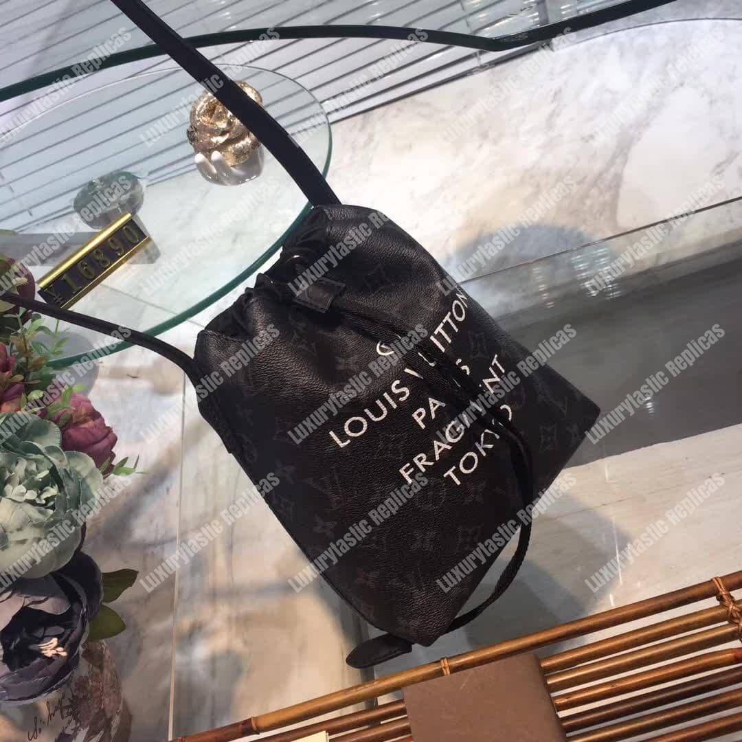 LV Nano Bag Crossbody Bag Monogram Eclipse Canvas