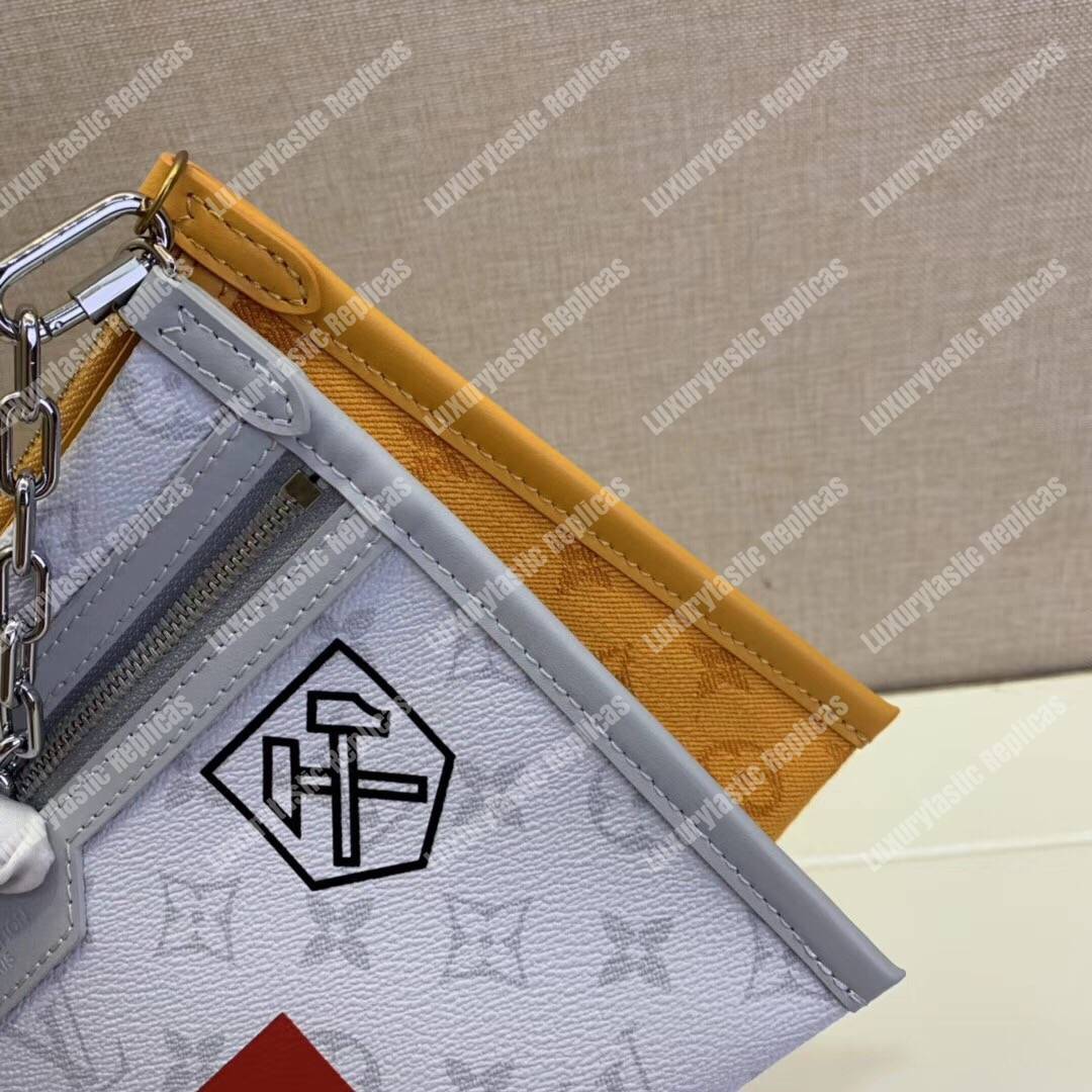 LV Double Flat Messenger Monogram Blanc