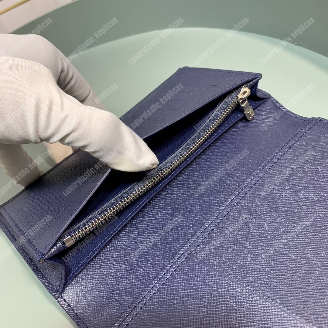 LV Long Wallet Blue