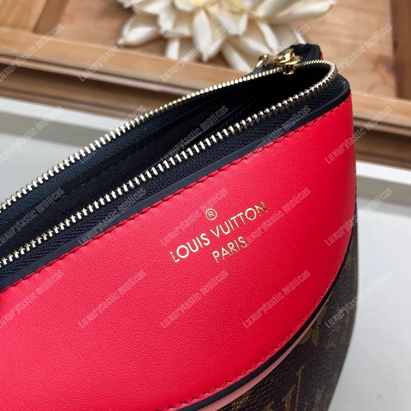 LV Pochette Tuileries Monogram Canvas Kabuki Red
