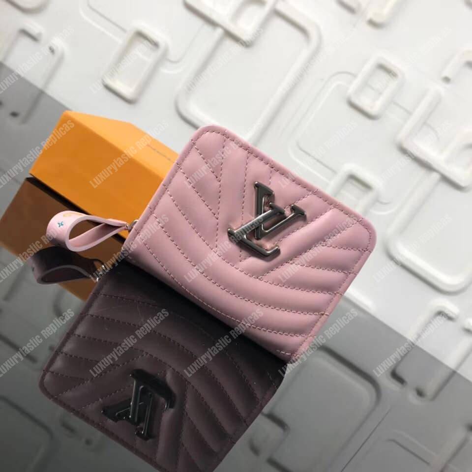 LV New Wave Zipped Compact Wallet Smoothie Pink