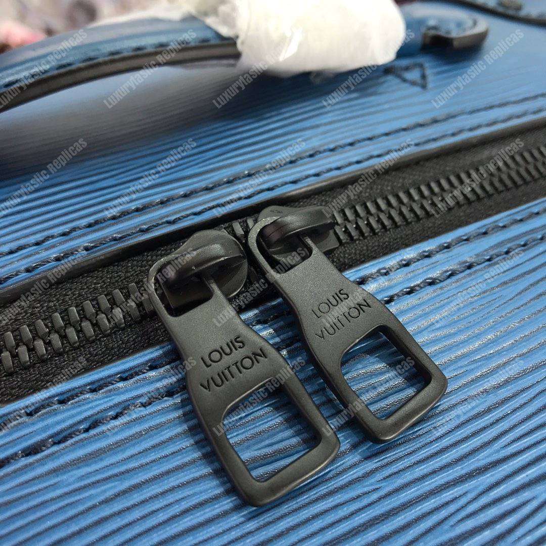 LV Soft Trunk Backpack PM Epi Leather Blue