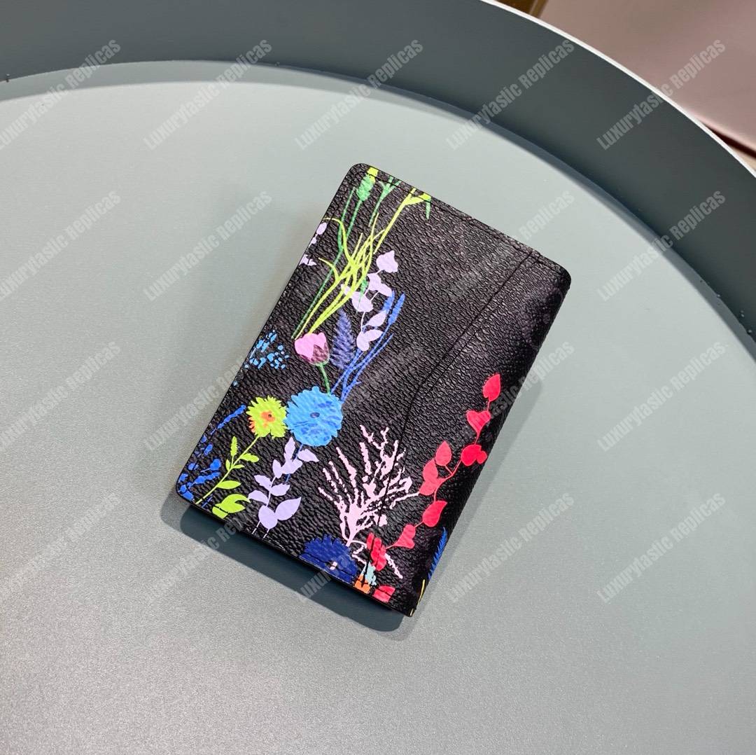 LV Flower Pocket Organizer Monogram Eclipse Canvas
