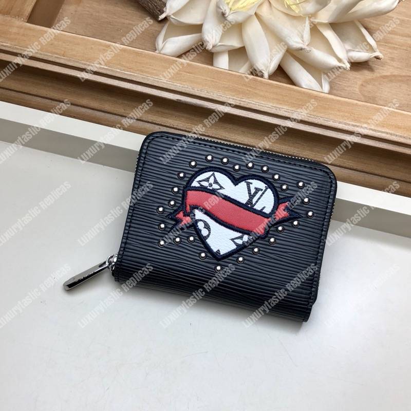 LV Special Edition Zippy Coin Purse Epi Leather Black