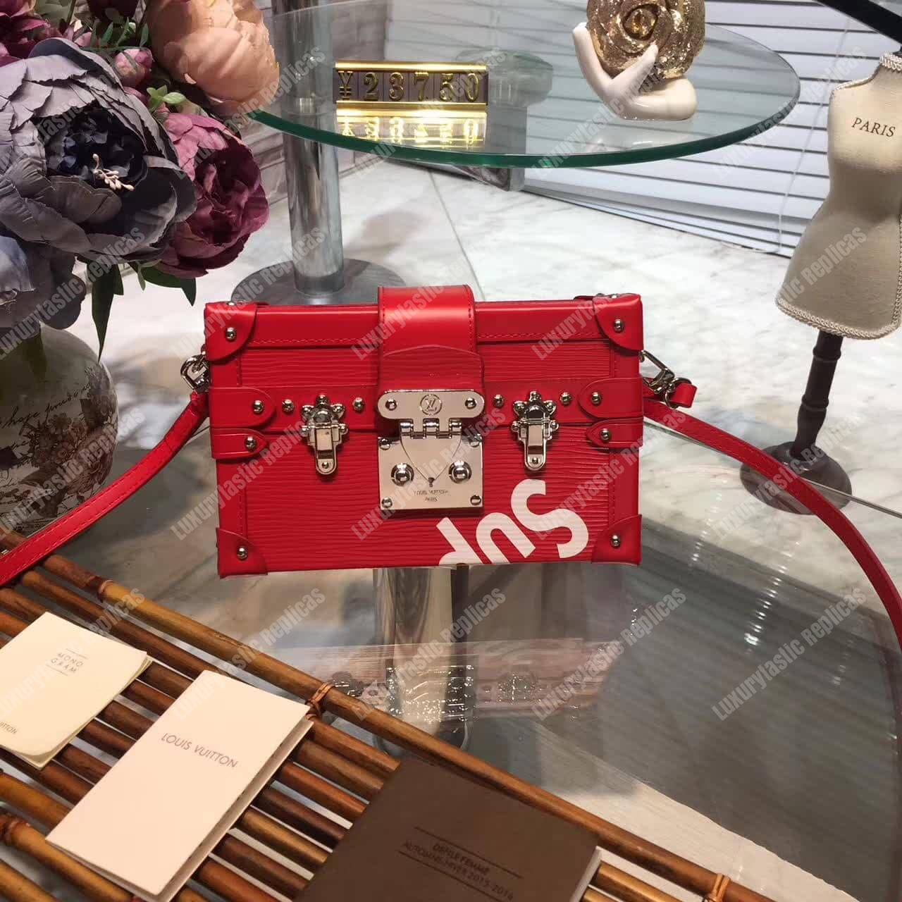 L**is vu*t*on x sup*e petite malle limited edition red