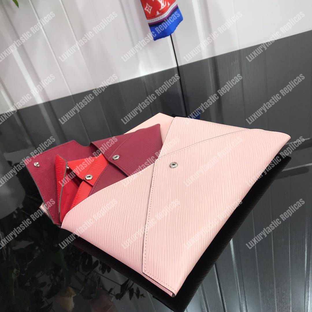 LV Pochette Kirigami Epi Leather 3-in-1 Rose Ballerine Pink/ Fuchsia / Coquelicot