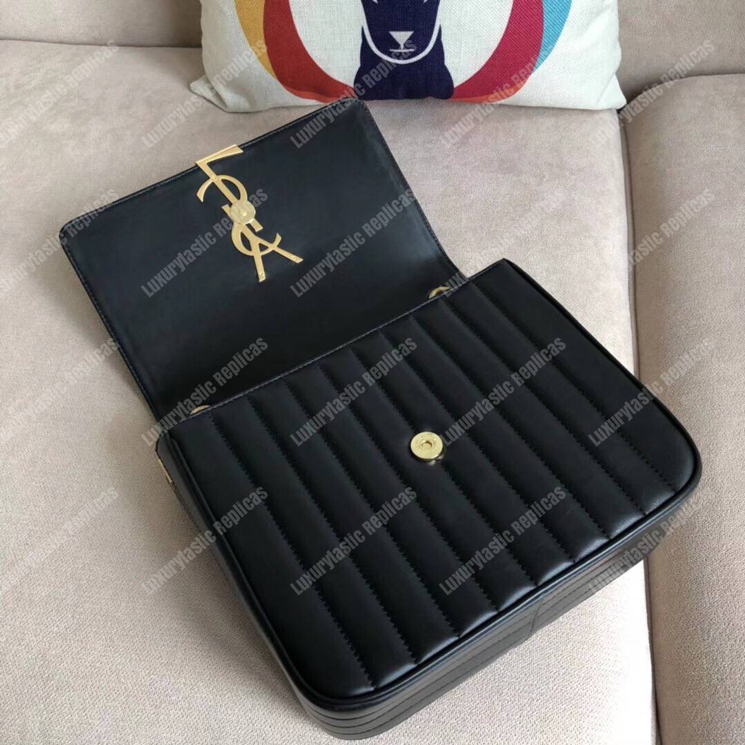 Saint Laurent Vicky Large Black