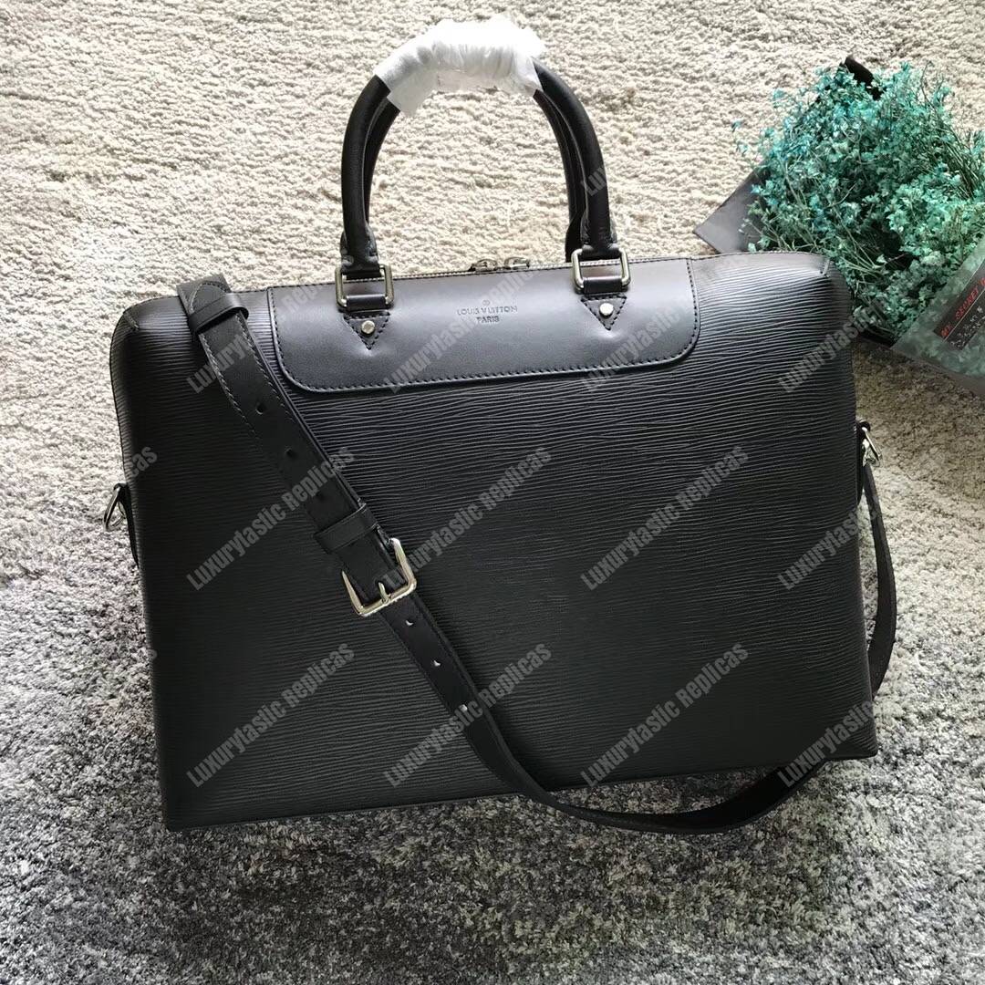 LV Porte-Documents Jour Epi Leather Noir