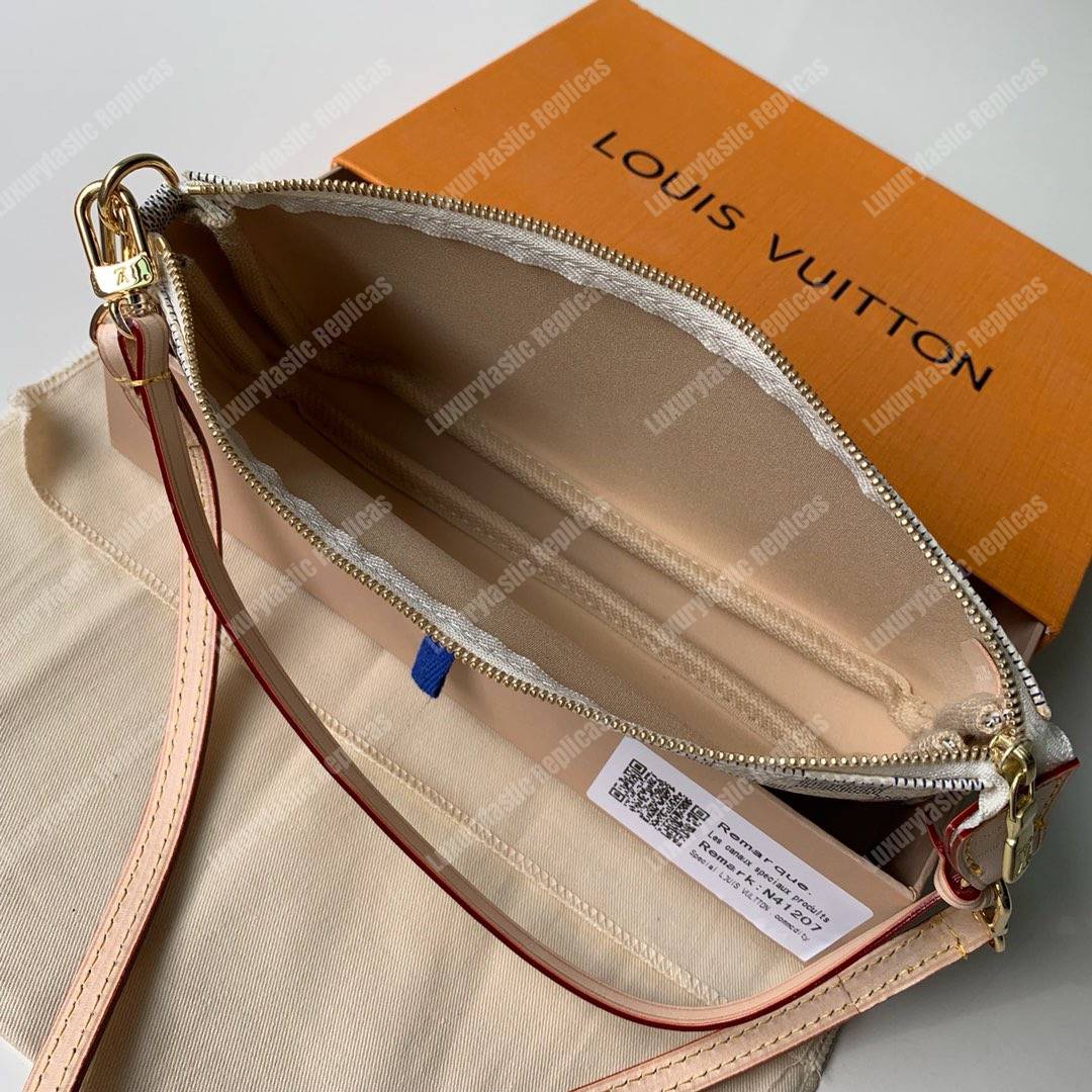 LV Pochette Accessoires Damier Azur