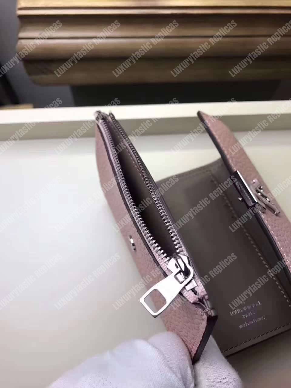 LV Capucines Compact Wallet Magnolia