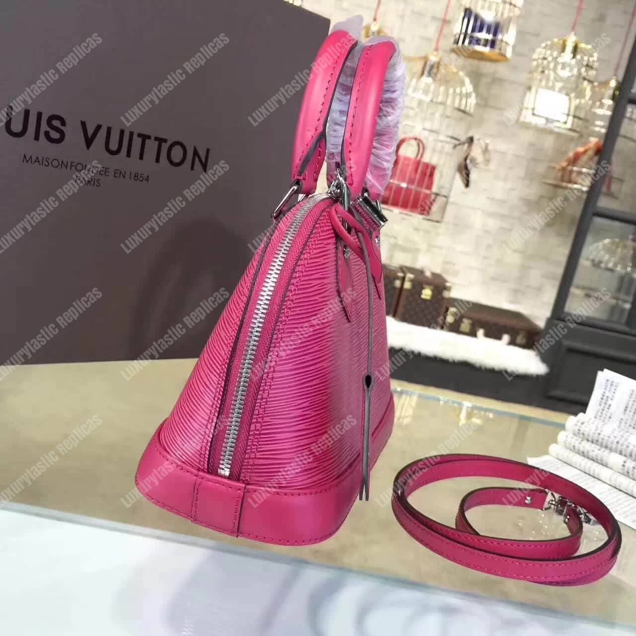 LV Alma BB Epi Leather Freesia