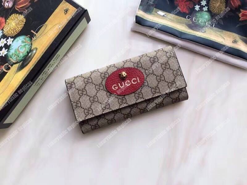 G*u*i neo vintage sup*e continental wallet red