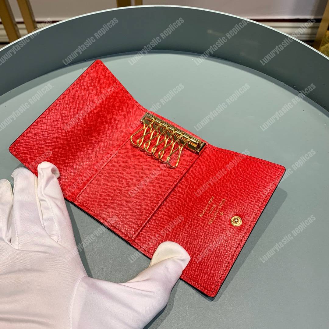 LV 6 Key Holder Monogram Canvas Cerise