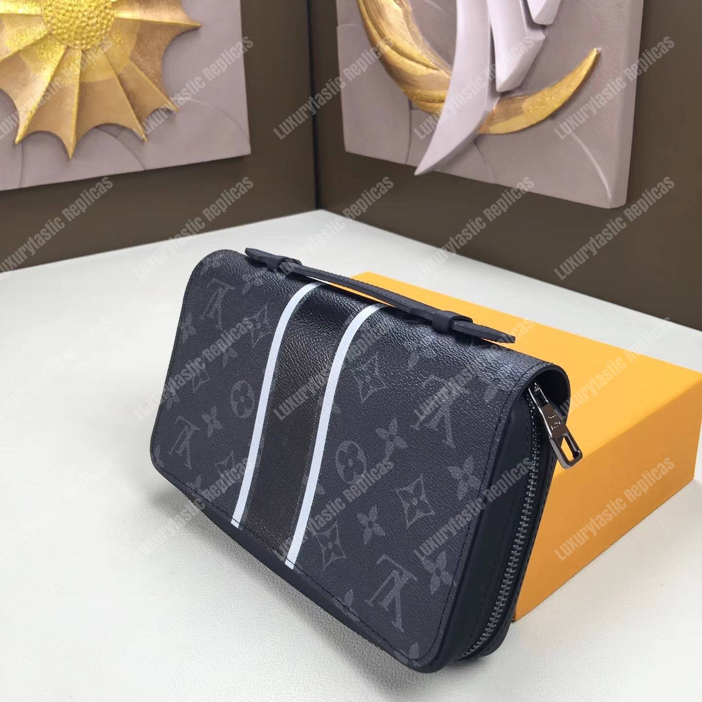LV Zippy XL Wallet Monogram Eclipse Canvas