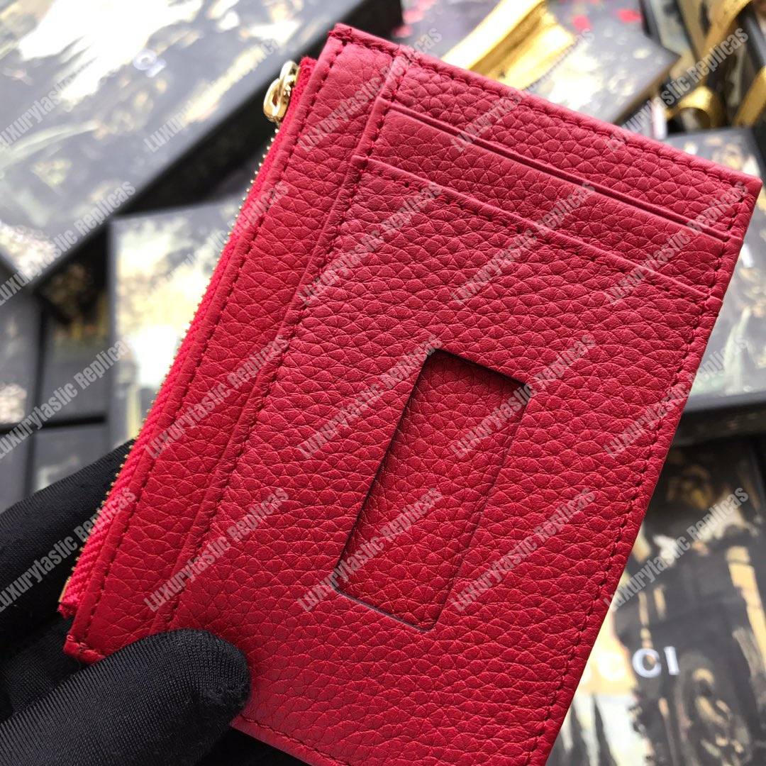 G*u*i gg marmont card case red