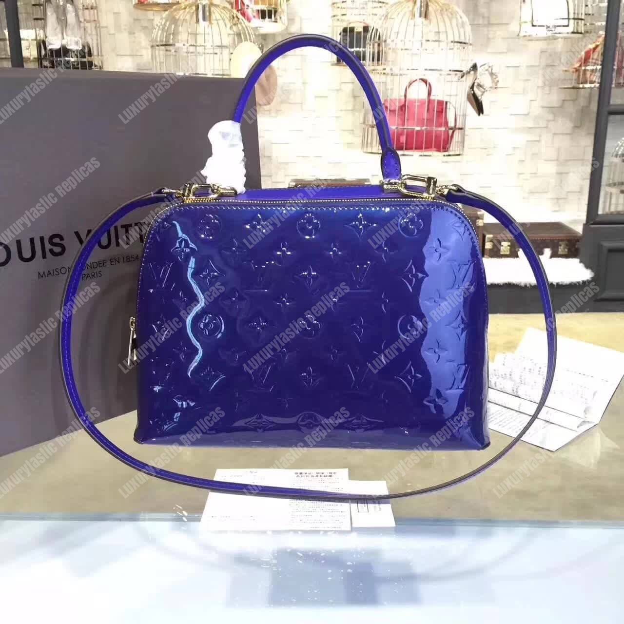 LV Melrose Monogram Vernis Blue