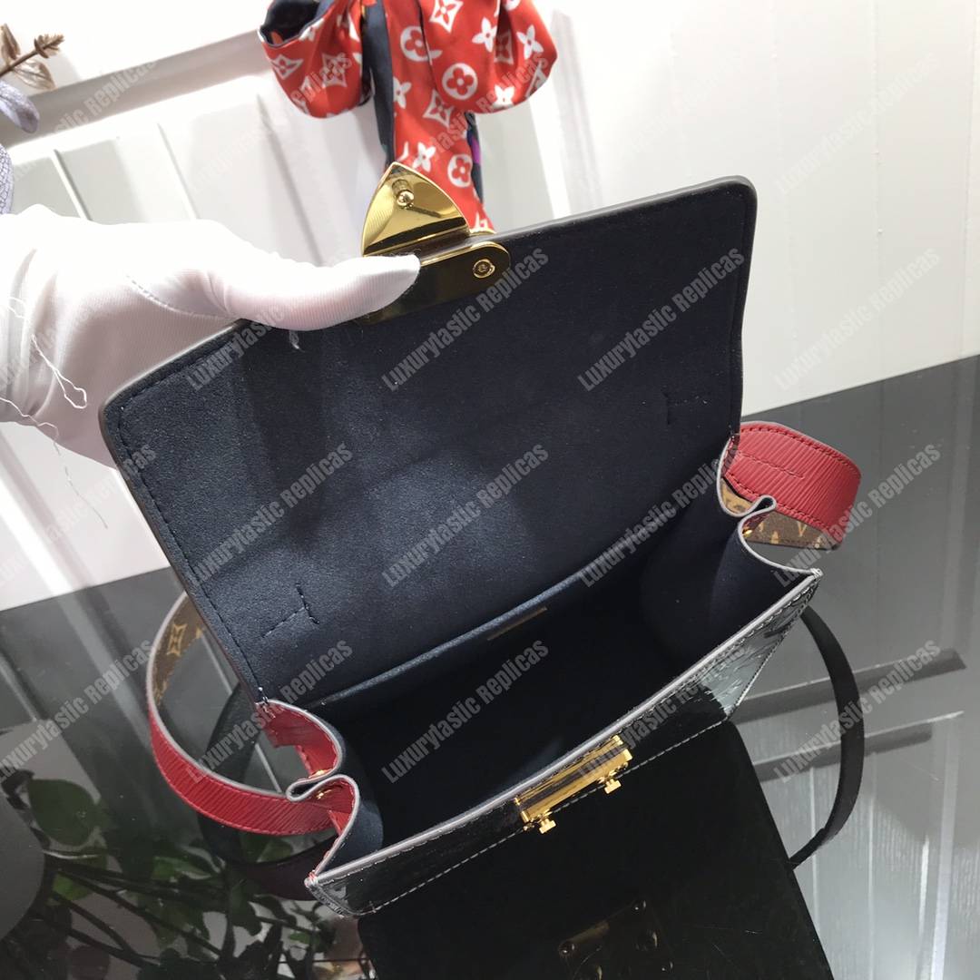 LV Spring Street Monogram Vernis Champagne Métallisé