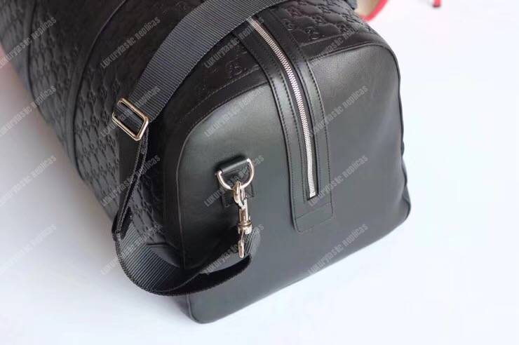 G*u*i signature leather large duffle black