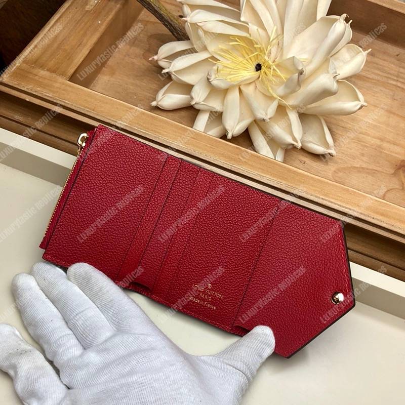 LV Zoé Wallet Monogram Empreinte Scarlet