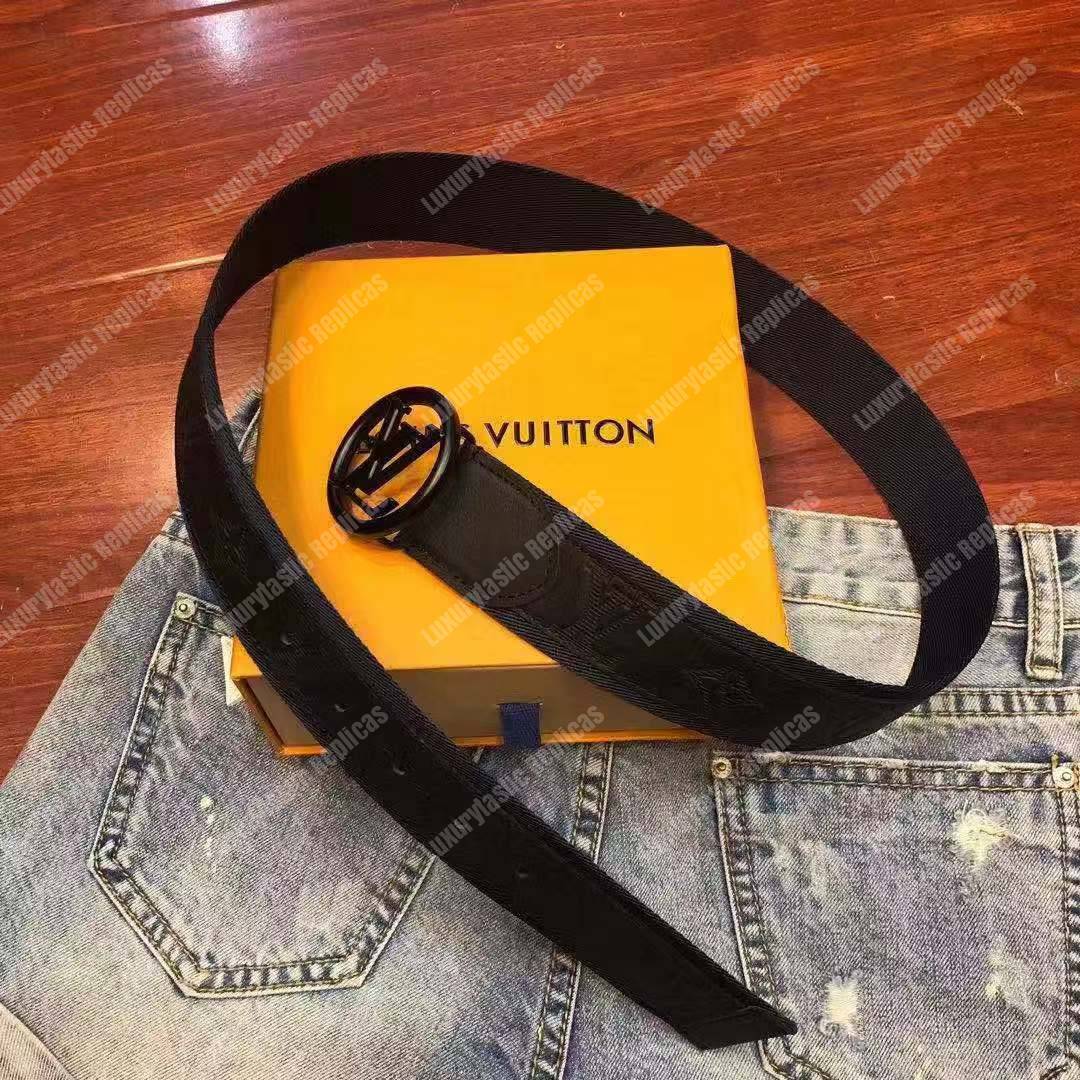 LV Circle 40mm Belt Black