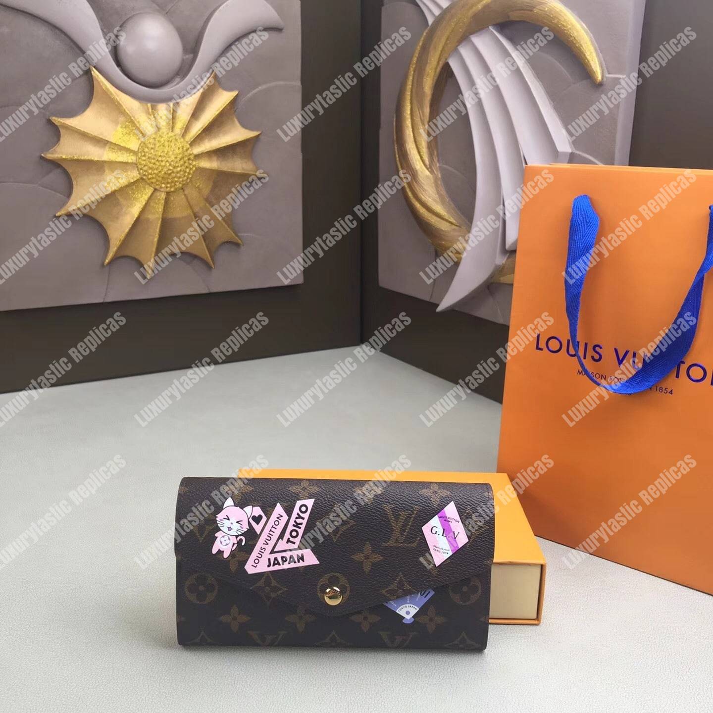 LV Sarah Wallet My LV World Tour Monogram Pink