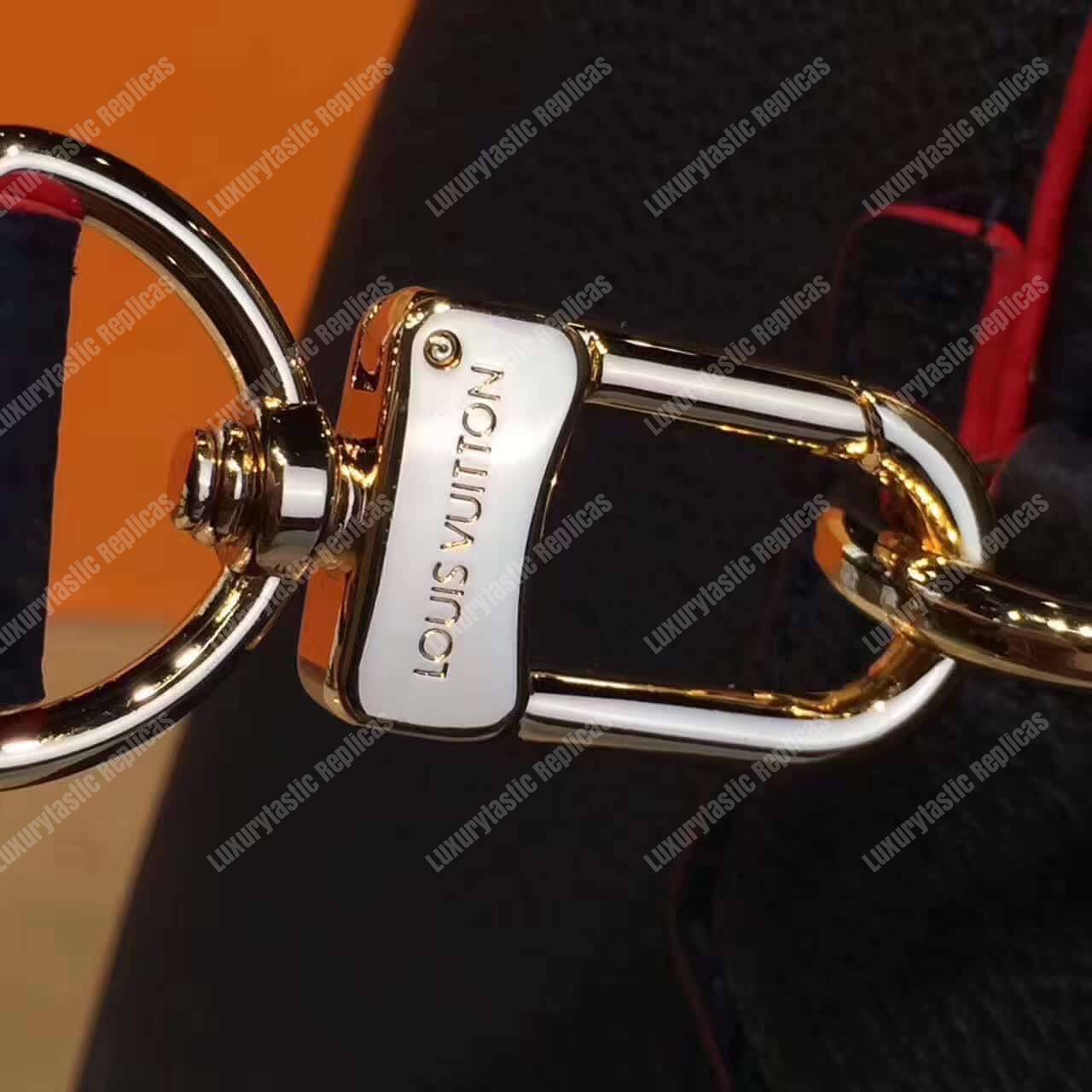 LV Speedy Bandouliere 30 Monogram Empreinte Leather Marine Rouge