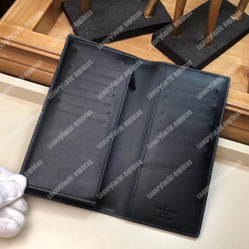 LV Fall-Winter 2018 Brazza Wallet Dark Infinity Leather
