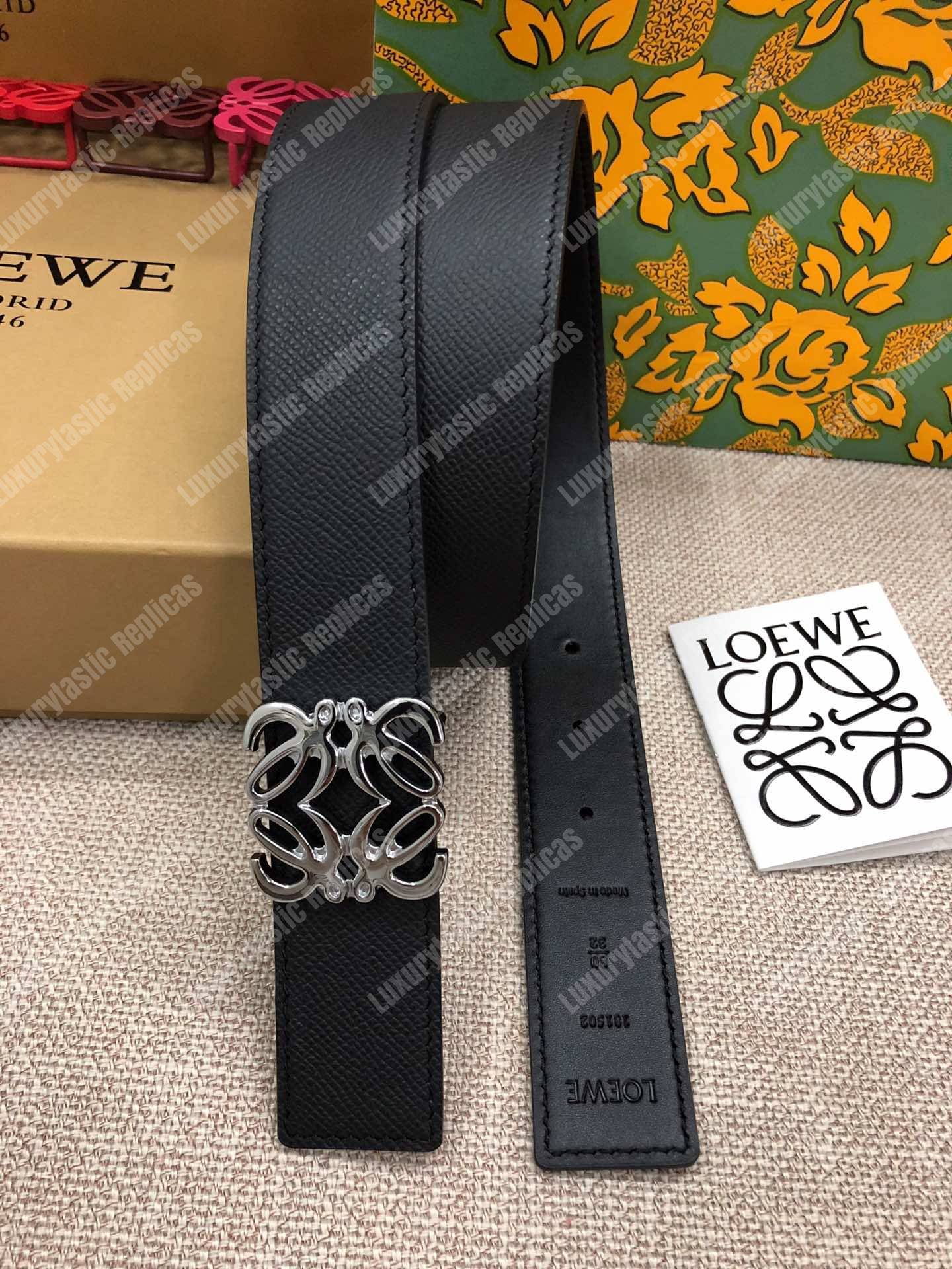 Loewe Anagram Belt 3.2Cm Black