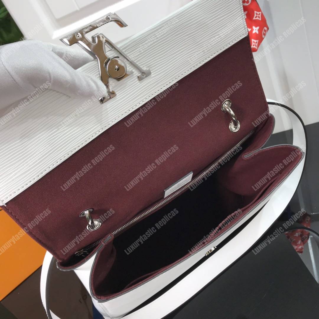 LV Grenelle MM Epi Leather White