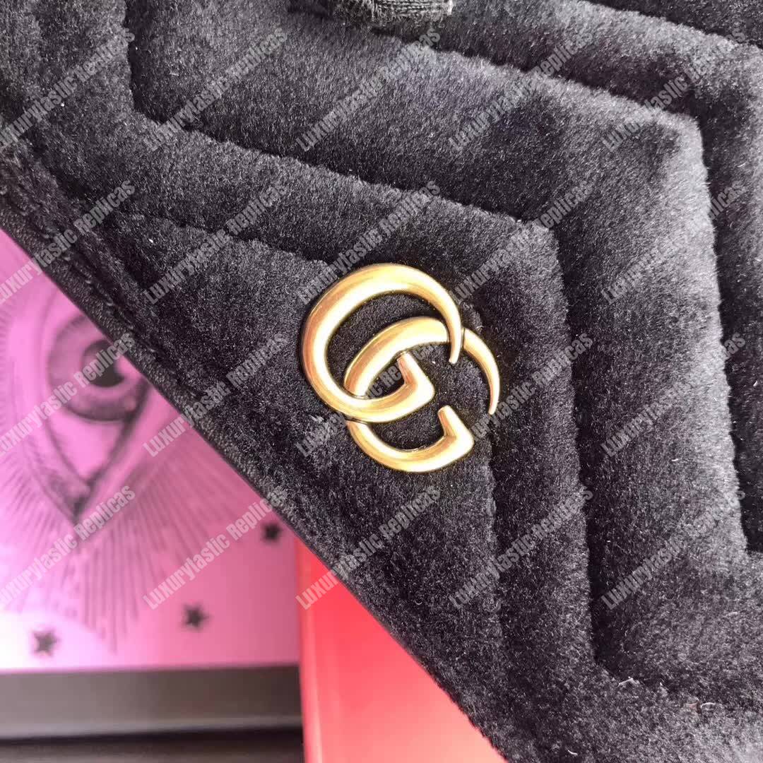 G*u*i gg marmont card case velvet black